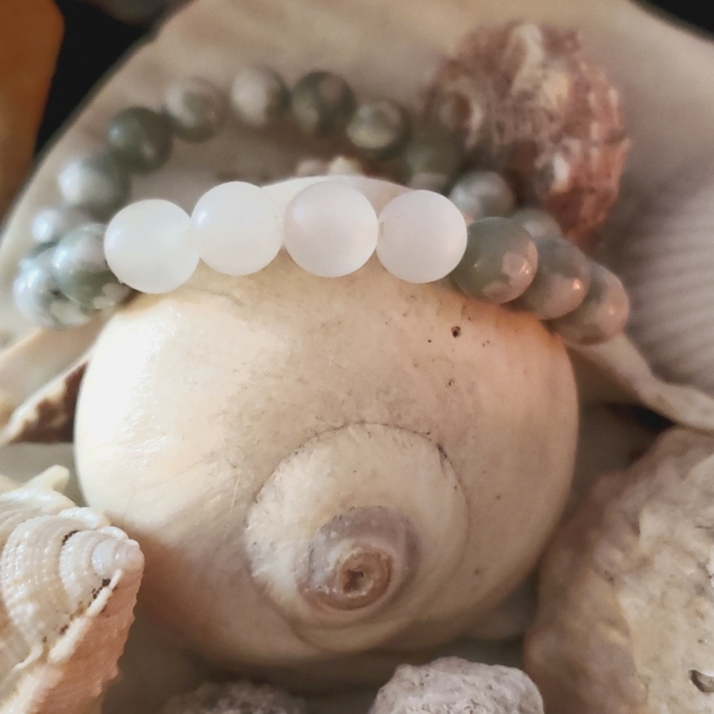 Jade Peace Meditation Bracelet Mala